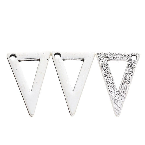 Front detail view of the Open Triangular Ruler metal piece