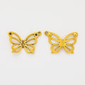 Openwork Butterfly Charm in Multiple Metal Finishes for Jewelry Making view 2