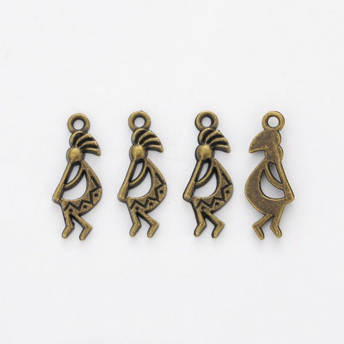 Woman Silhouette Charm front and reverse detail view