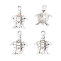 Segmented Shell Sea Turtle Charm in 1 Finish for Jewelry Making view 2