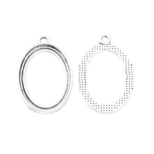 Oval Open Back Bezel pictured from the front