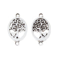 Oval Tree Connector Metal Jewelry Component 2 Finish Options Craft Supply view 2