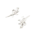 Small Running Dinosaur Charm Metal Jewelry Making Pieces view 2