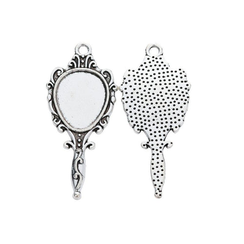 Ornate Hand Mirror Pendant Tray shown from an additional product angle 2