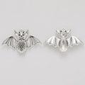 Wide Wing Bat Charm Metal Pendant for Jewelry Making view 2