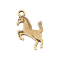 Rearing Horse Charm Cutout Metal Pendant in Two Finishes view 2