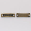 Silence Word Bar Double Loop Jewelry Connector Component view 2