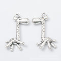 Giraffe Metal Pendant Charms in 2 Distinct Finishes view 2