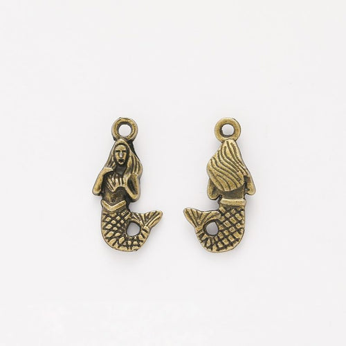 Mermaid Charm front and reverse details
