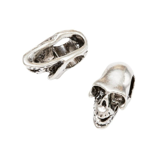 Skull Large Hole Bead shown from an additional product angle 2