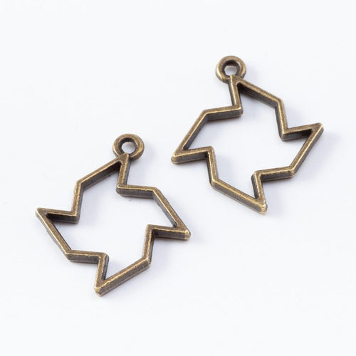 Open Star Frame metal design front and back view on a light background