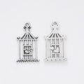 Cat Birdcage Charm Metal Pendant for Jewelry Making view 2