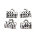 Vintage Style Metal Three Channel Large Hole Bead in 2 Metal Finishes view 2