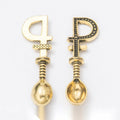 Shovel Handle Spoon Charm in 3 Metal Finishes for Jewelry Making view 2
