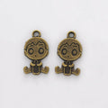 Cartoon Boy Charm In 2 Metal Finishes For Jewelry Making view 2