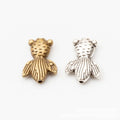 Striped Goldfish Bead Metal Bead in 2 Pictured Finishes view 2