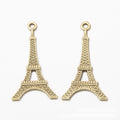 Eiffel Tower Metal Charm in 3 Distinct Finishes for Jewelry Making view 2