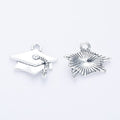 Graduation Cap Charm Metal Pendant for Jewelry Making view 2
