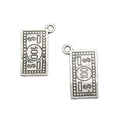 Embossed Banknote Metal Charms in Eight Finish Options view 2