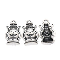 Jack-O-Lantern Lantern Metal Charm Pendant in 1 Finish for DIY Jewelry view 2