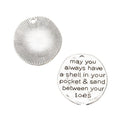Round Pocket and Sand Quote Metal Charm Jewelry Making Pendants view 2