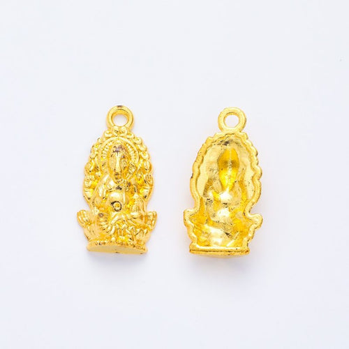 Closer product view of seated Ganesha charm shown against a plain background.