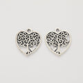 Heart Tree Of Life Charm in Multiple Metal Finishes for Jewelry Making view 2