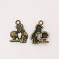Parent And Child Detailed Metal Charm in 2 Finishes view 2