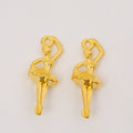 Ballerina Charm In 4 Metal Finishes For Jewelry Making view 2