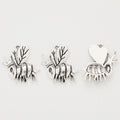 Striped Bee Charm Metal Pendant for Jewelry Making view 2