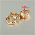 Oval Ring Connector Alloy Jewelry Making Component in 1 Finish Option view 2