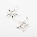 Textured Starfish Metal Charm Pendant For Jewelry Making view 2