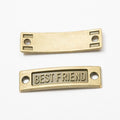 Best Friend Curved Two Loop Connector in Two Finishes view 2