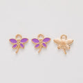 Enamel Dragonfly Metal Charms in Seven Bright Colors view 2