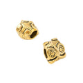 Owl Slider Bead in 2 Metal Finishes for Jewelry Making view 2