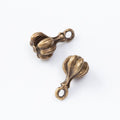 Garlic Bulb Charm Pendants in 2 Metal Finish Options view 2