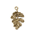 Textured Oak Leaf Metal Charms in 3 Pictured Finishes view 2