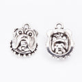 Bulldog Head Pendant Charm in Four Metallic Finishes view 2
