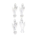 Open Hand Connector in 1 Metal Finish for Jewelry Making view 2