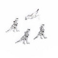 Tyrannosaurus Skeleton Detailed Metal Charm in 1 Finish view 2