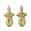 Dress Form Metal Charms in 2 Pictured Finishes for Jewelry Crafts view 2