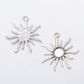 Sunburst Cabochon Setting Charm Metal Pendant for Jewelry Making view 2