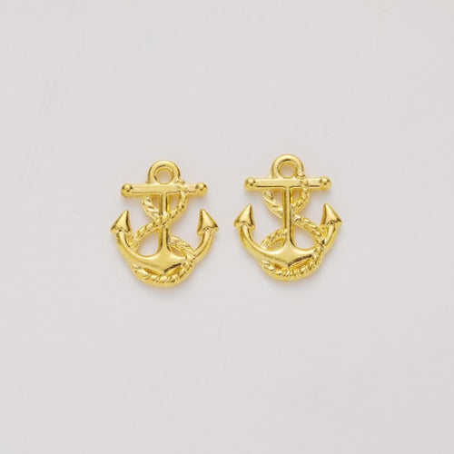 Additional front and reverse view of the anchor connector charm