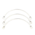 Curved Tube Connector Vintage Metal Charm Pendant for Jewelry Making view 2
