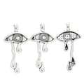 Crying Eye Metal Charm Pendant in 1 Finish for DIY Jewelry view 2