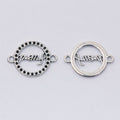 Friend Round Two Loop Connector in Two Antique Finishes view 2