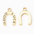 Good Luck Horseshoe Charm In 5 Metal Finishes For Jewelry Making view 2
