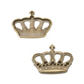 Openwork Crown Charm in 2 Metal Finishes for Jewelry Making view 2