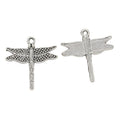 Dotted Wing Dragonfly Charm Metal Pendant for Jewelry Making view 2