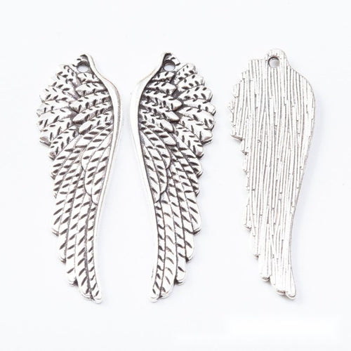 Closer front view of the feathered angel wing shape and surface details.